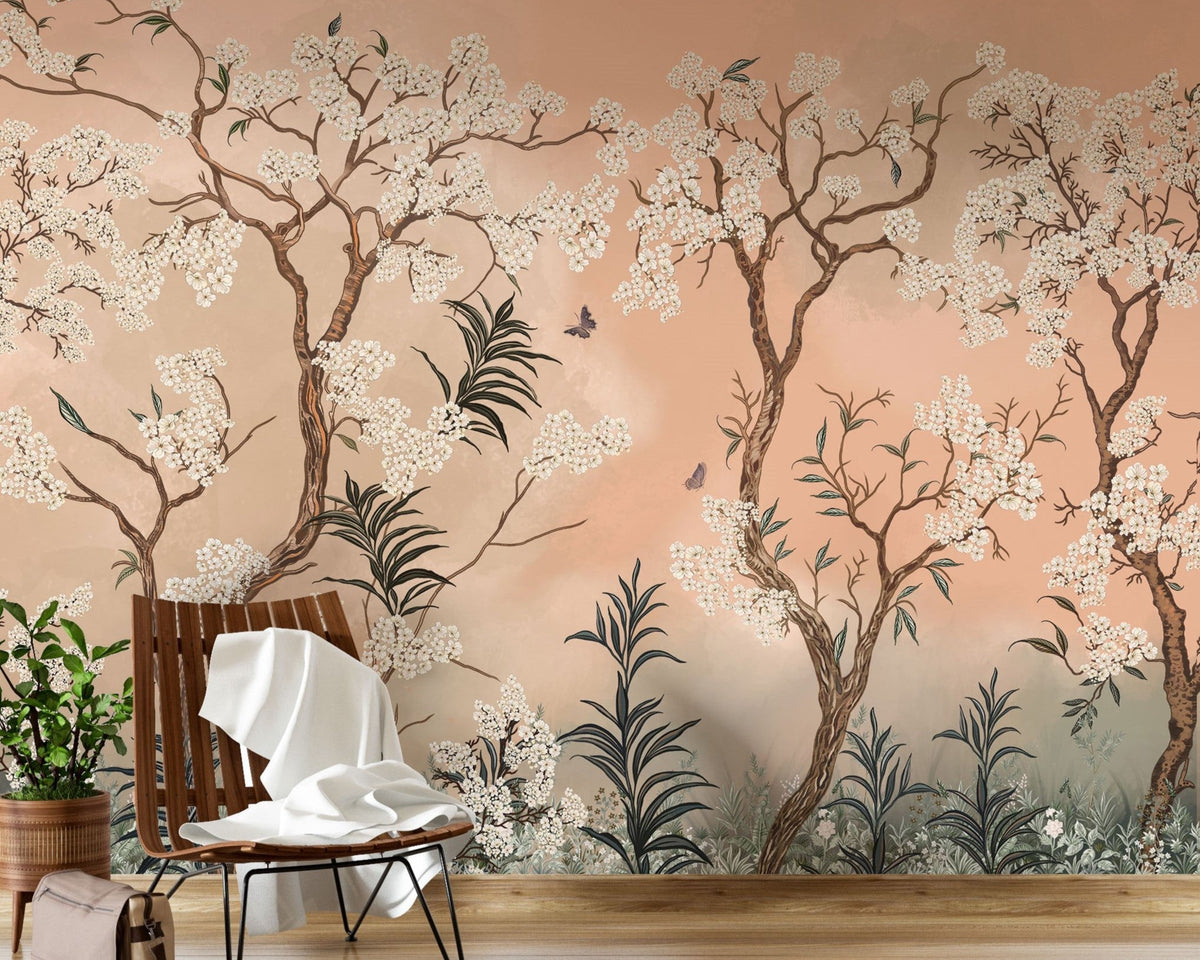 Peach Wallpaper for Walls | Elegant Peach Color Wallpaper – Tetsip Media