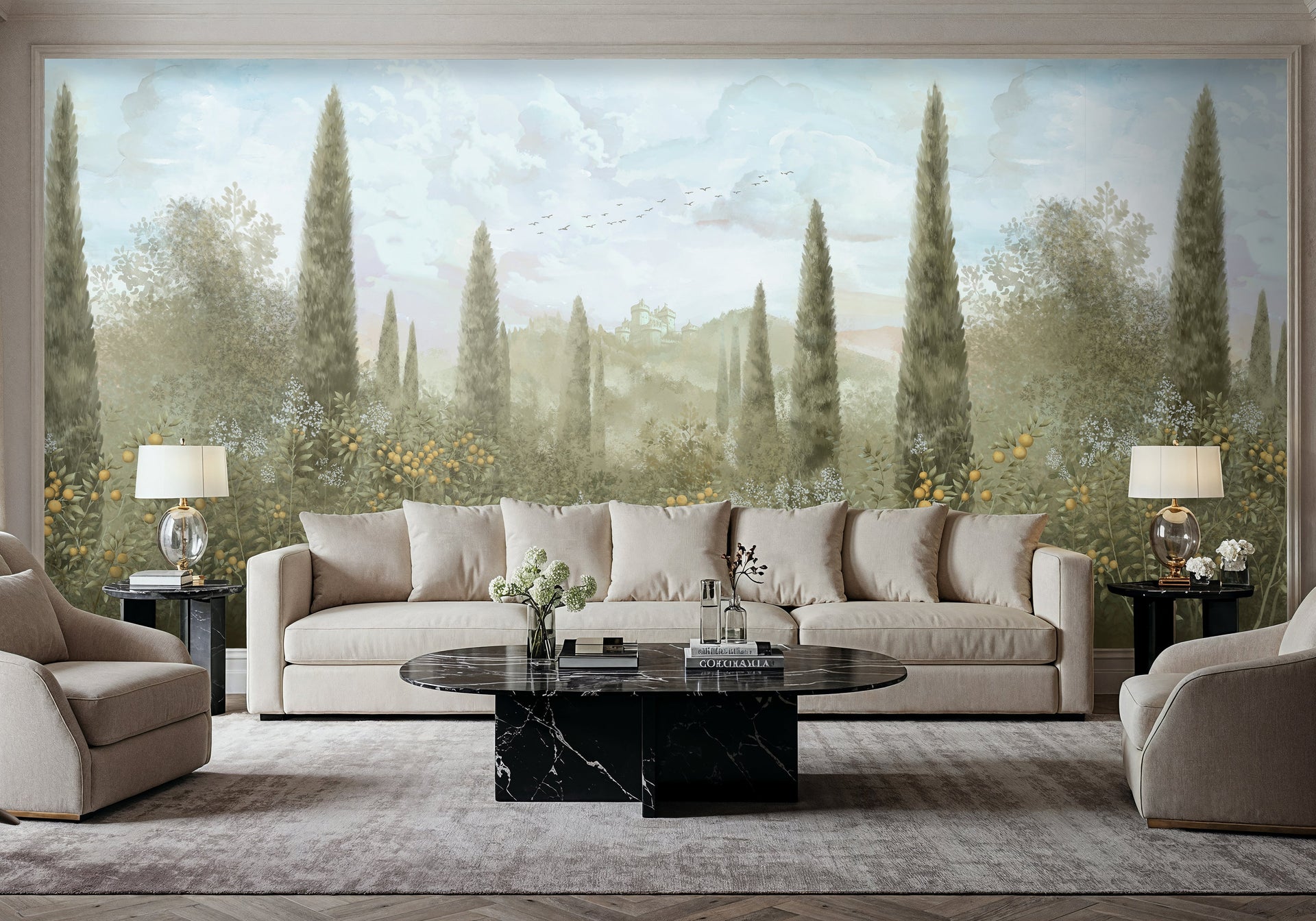Living Room Wallpaper in Hyderabad by Tetsip Media