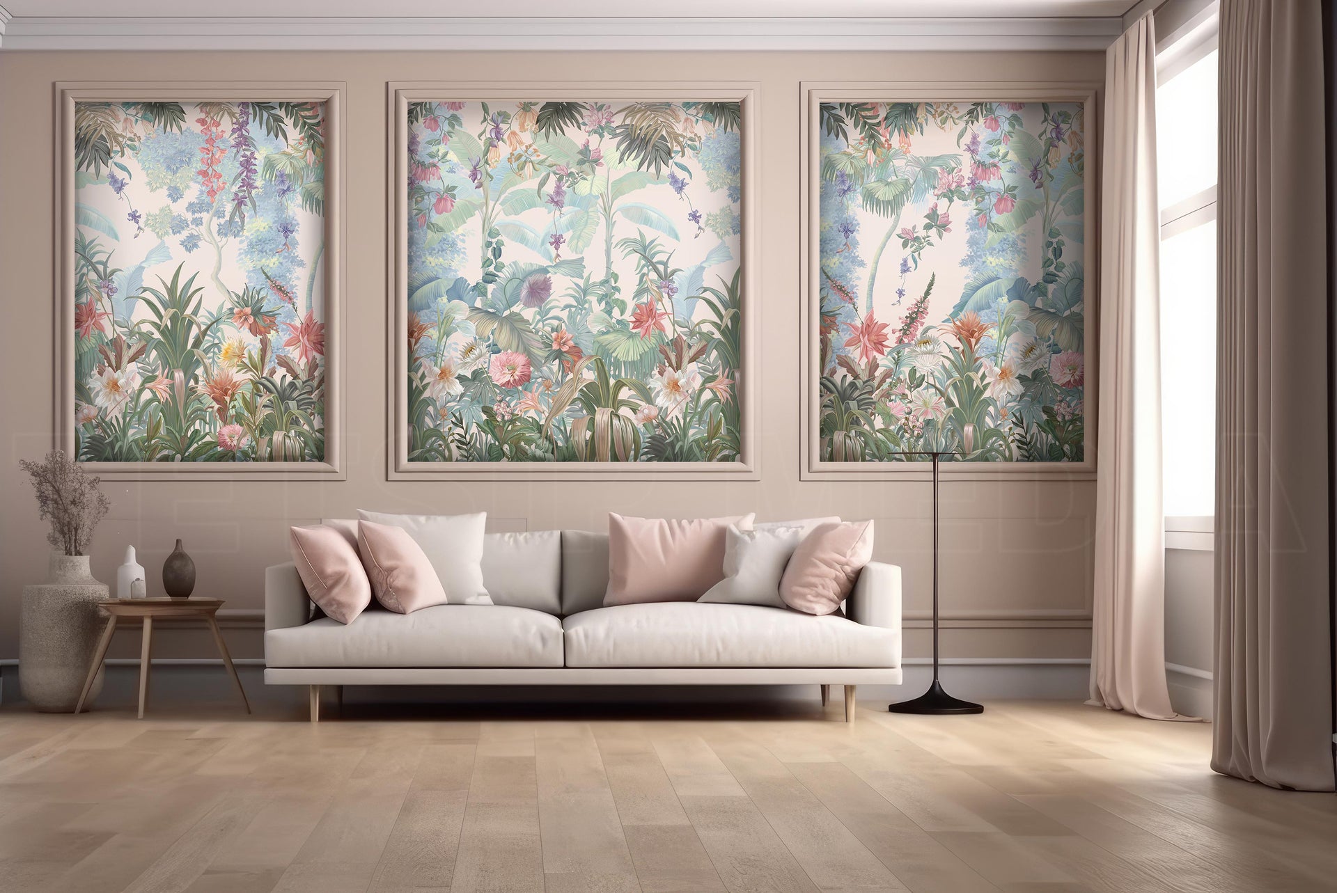 Wallpaper In DLF Phase 1. Premium customized wallpapers by Tetsip Media.