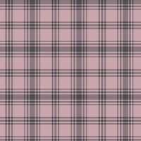 A close-up view showcases a classic clay pink and charcoal grey plaid wallpaper.
The detailed pattern features intersecting dark lines forming grids across a soft pink base.
The texture has a clean fabric-like look that emphasizes the straight lines and squares.
This simple, modern design brings a cozy and organized feel to any room or space.