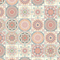 290_DA Moroccan Mandala Heritage Collection Wallpaper, Blush Peach