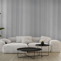Cloudy Grey, water colour stripes wallpaper in a living room. Wallpaper for living room. Wallpaper for bedroom.