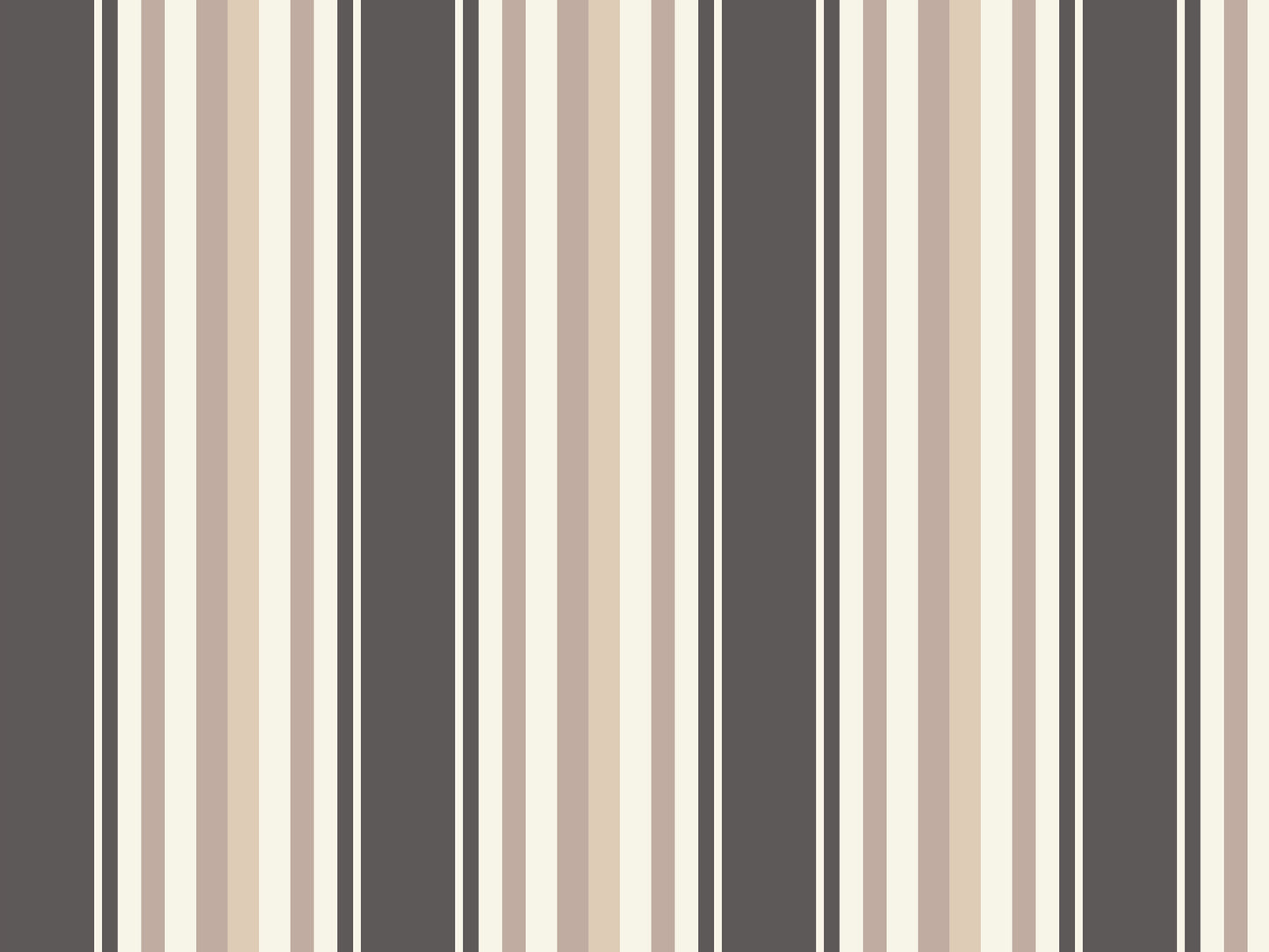 A moody room setup features a bold midnight timber charcoal and black striped wallpaper.
The detailed design shows alternating thick black vertical bands and dark grey patterned stripes.
In front, a rustic dark wood cabinet stands against the wall holding small decorative items.
The sophisticated interior setup is nicely finished with a minimalist black metal chair to the left.