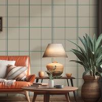 A collection of premium wallpaper rolls features a heritage weave plaid pattern in warm earth tones.
The detailed texture showcases an intricate grid of intersecting orange, beige, and brown lines.
Multiple rolls are neatly bundled together, showing the cross-section of the tightly rolled paper.
The display emphasizes the high-quality fabric texture and classic aesthetic of the wallpaper design.
