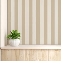 978_DA Stripes Fabric Wallpaper, Coastal Serenity