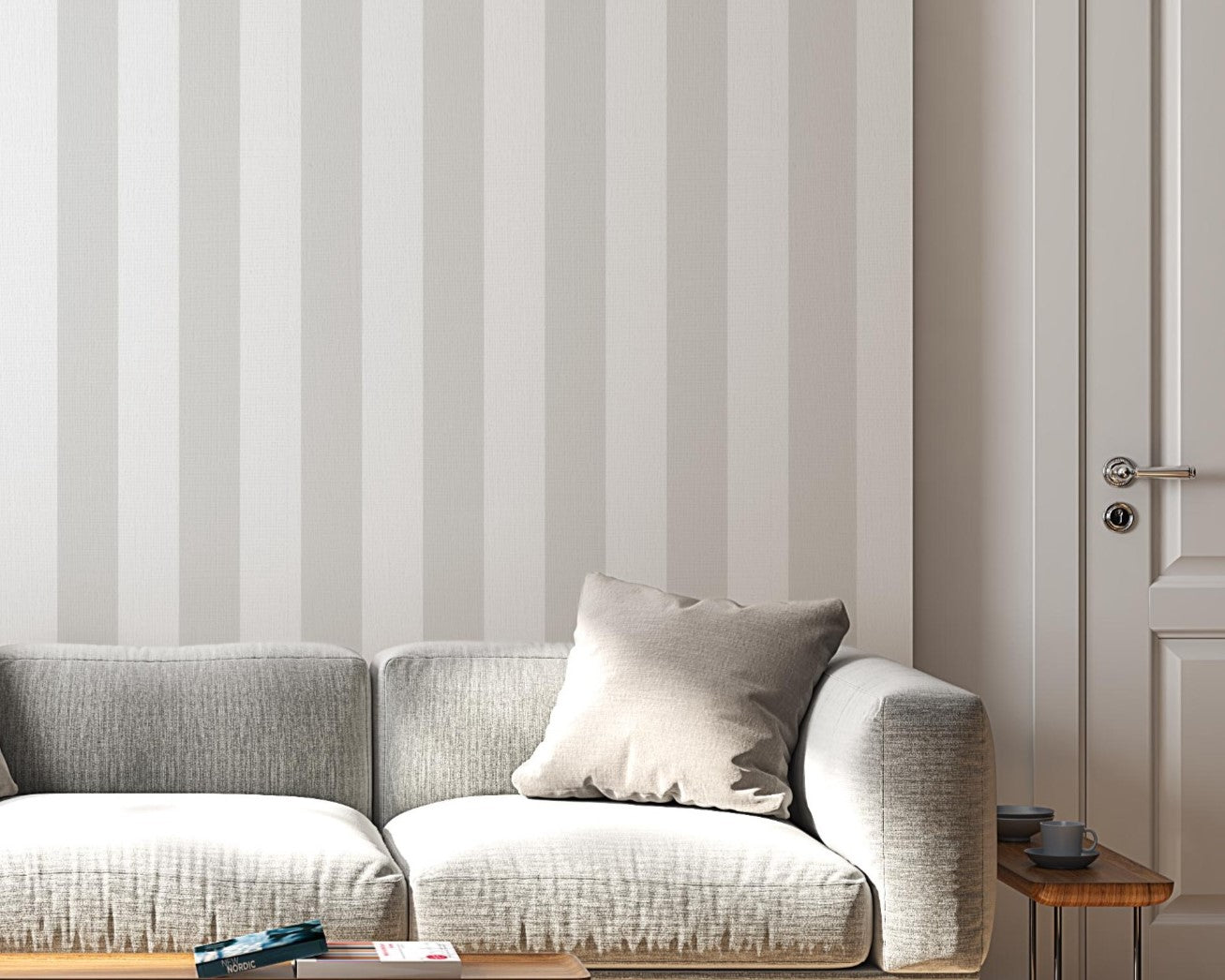 978_DA Stripes Fabric Wallpaper, Coastal Serenity