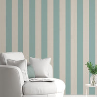 978_DA Stripes Fabric Wallpaper, Coastal Serenity