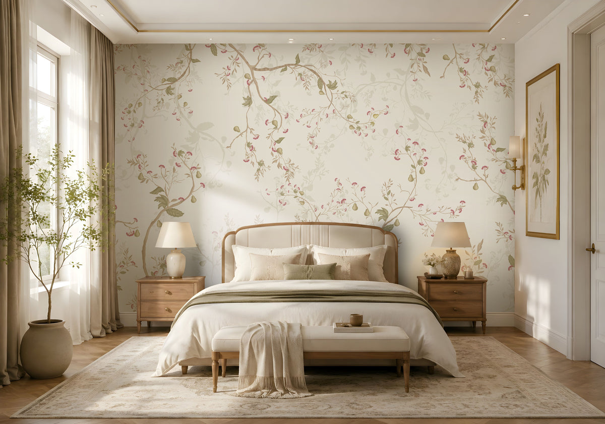 1464_DA_Blossom Veil Mural - Dusty Rose Pink