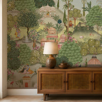 1471_DA_Aangan Bagh Mural - Muted Olive
