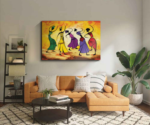 102_DA - Dancing lady Abstract Art