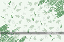 Load image into Gallery viewer, 109_DP - Green, Jangal Animal Digital Art
