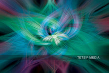 Load image into Gallery viewer, 111_DP - Green Colour Lotus abstract design
