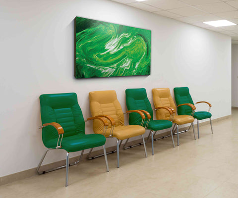 121_DP - Green Storm Abstract Design
