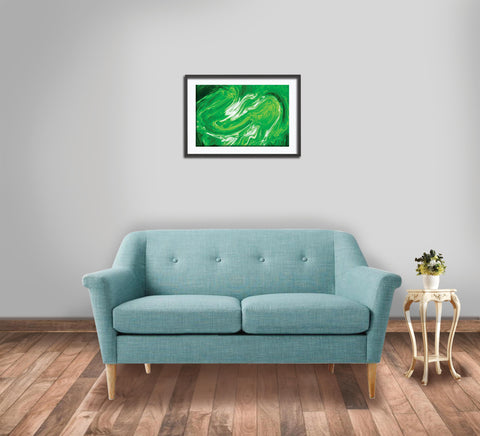 121_DP - Green Storm Abstract Design