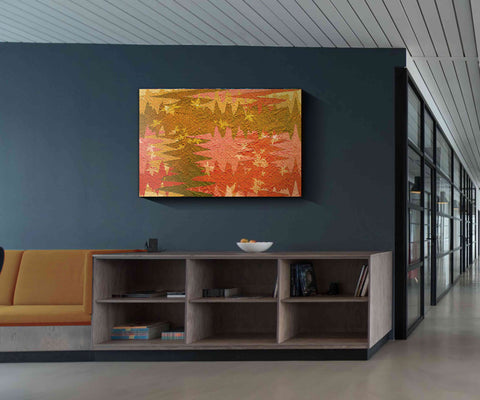 133_DP - Orange Abstract Shapes