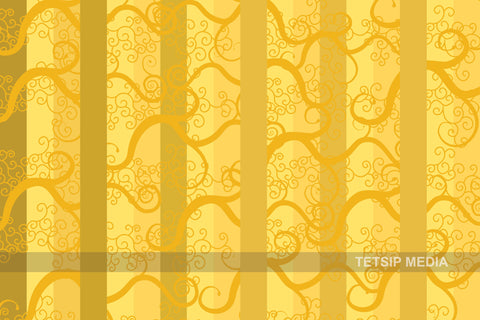 147_DP - Golden stripes with Carving Design