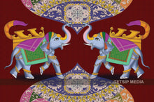 Load image into Gallery viewer, 161_DA -  Elephants Rajasthani Miniature Art
