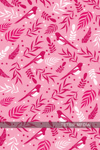 Load image into Gallery viewer, 164_DA - Bird and Leaves Magenta Colour
