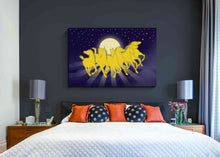 Load image into Gallery viewer, 177_DA - Seven Horses in Night Sky  Art

