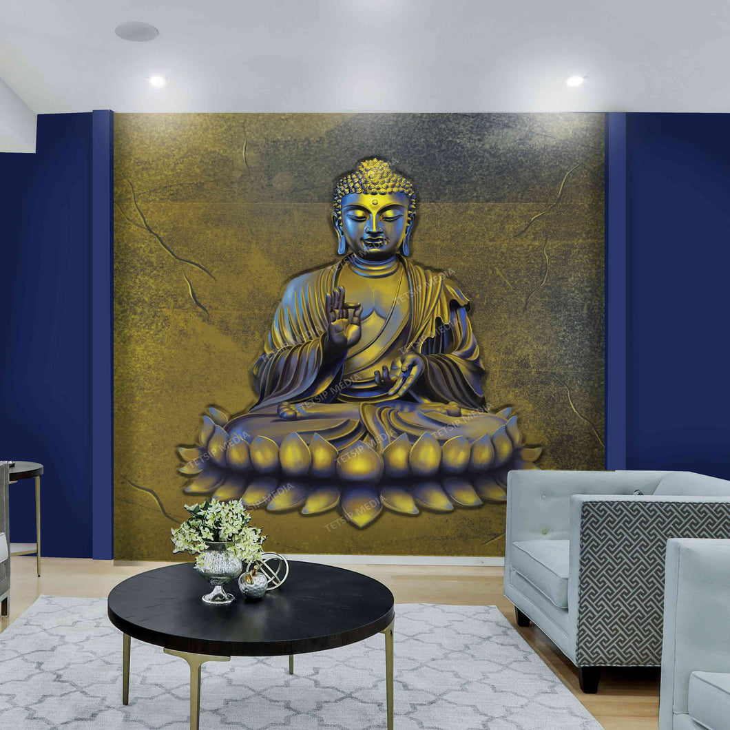 1_DA - 3D Buddha - Buddha in Golden Texture