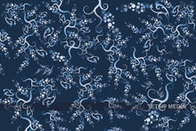 Load image into Gallery viewer, 208_DP - Dark Blue  Background With Silver Shine Design
