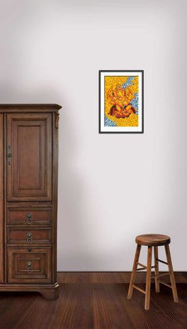 22_DA - Sri Ganesha in Traditional Kerala Art