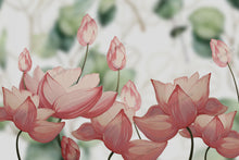 Load image into Gallery viewer, 269_DA - Pink Lotus Watercolour Painting, Mural Wallpaper
