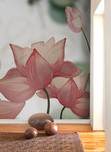 Load image into Gallery viewer, 269_DA - Pink Lotus Watercolour Painting, Mural Wallpaper
