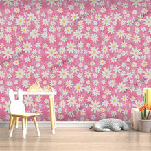 Load image into Gallery viewer, 279_DA - White Sun Flower With Pastel Pink Background Wallpaper
