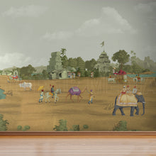 Load image into Gallery viewer, 415_DA - Ancient Indian Village Mural Wallpaper
