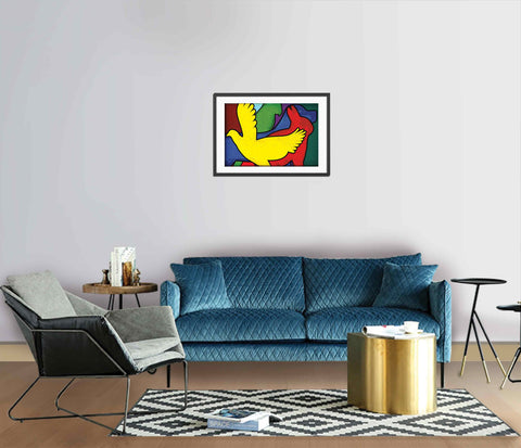64_DP - Animals in Different colours Abstract
