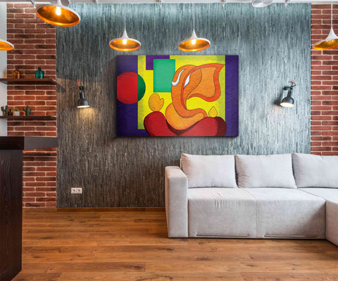 78_DA - Sri Ganesh Abstract Art