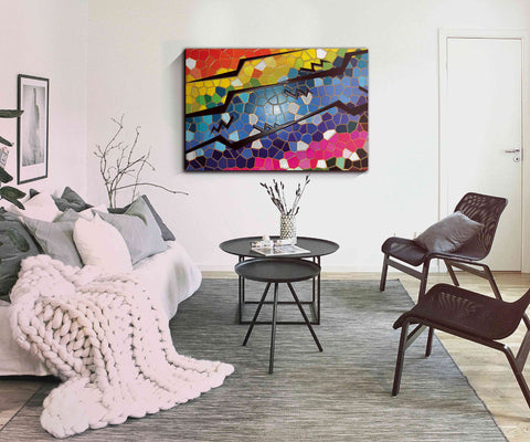 81_DP - Disco style design Abstract Art