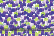 Load image into Gallery viewer, 89_DA - Purple and Green brush Stroke Abstract Art
